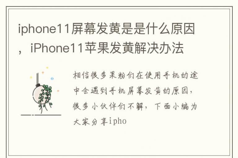 iphone11ĻʲôԭiPhone11ƻƽ취