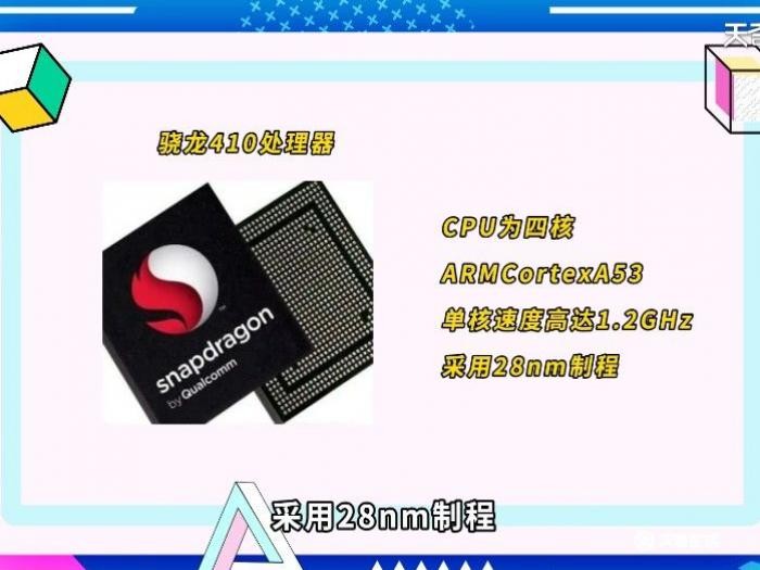 接纳28nm制程.是骁龙410处理器.