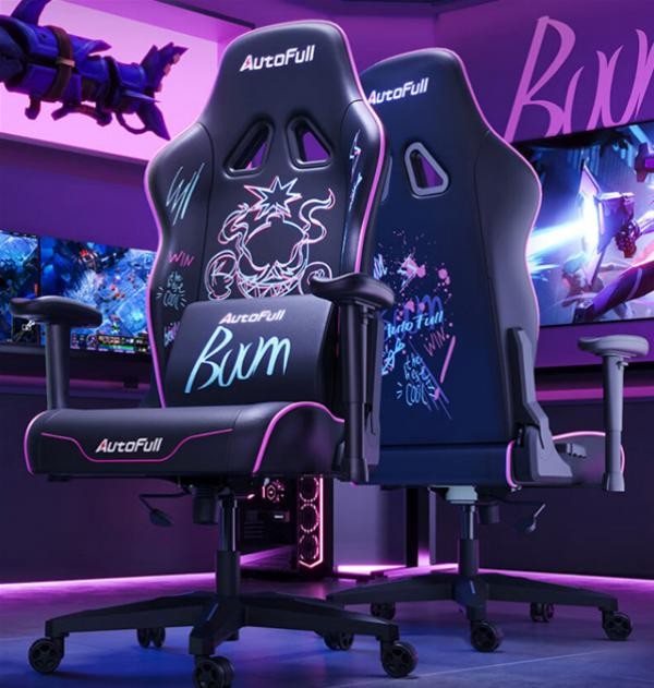 傲风电竞椅荣耀之盾是一款职业战队的公用电竞椅,拔取嘻哈涂鸦风设计