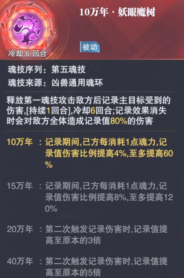 《斗罗大陆魂师对决》妖眼魔树魂环属性强度解析_符号网